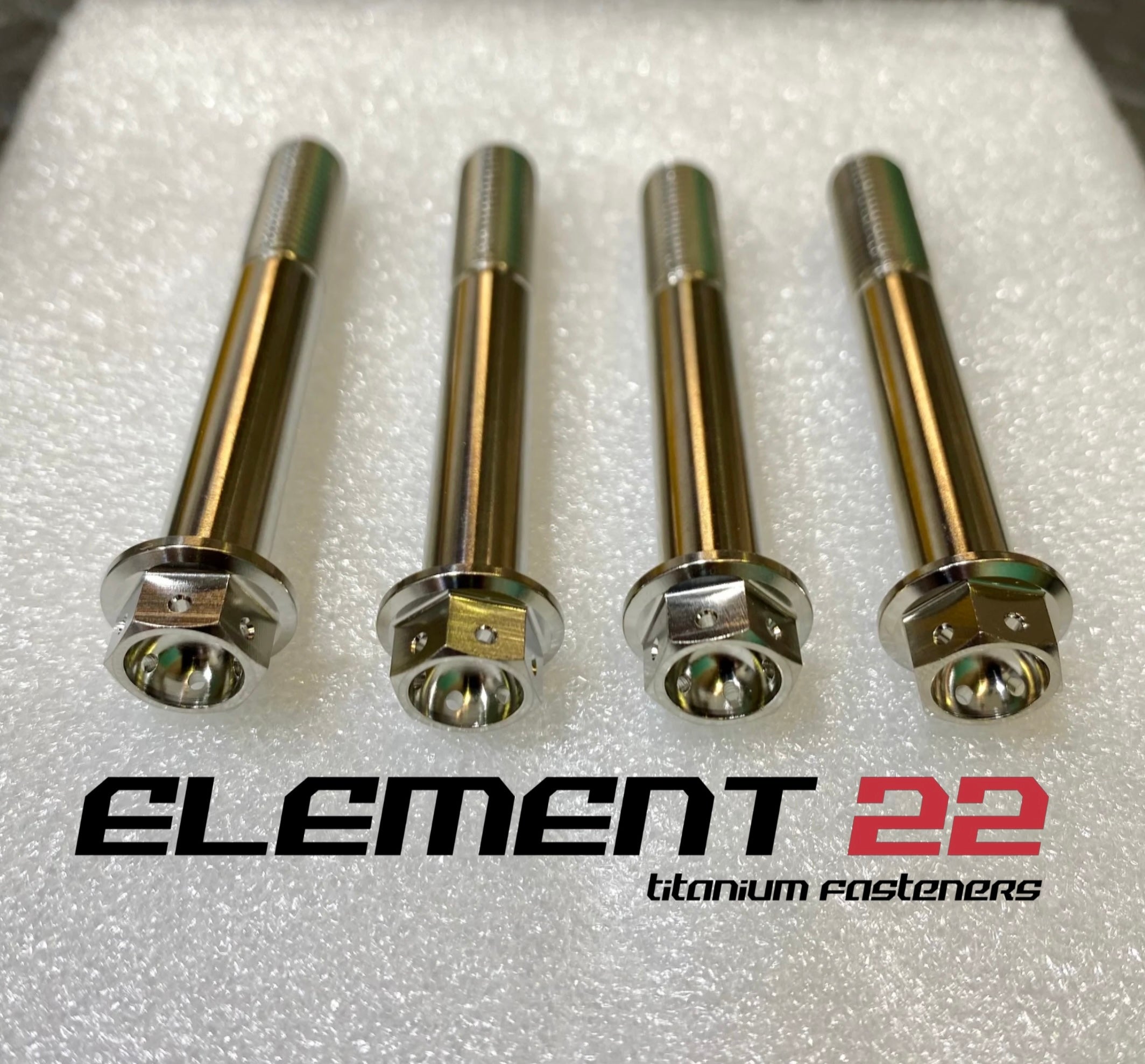M10x70mm Race Drilled Front Brake Caliper Bolt Kit 4 Pack