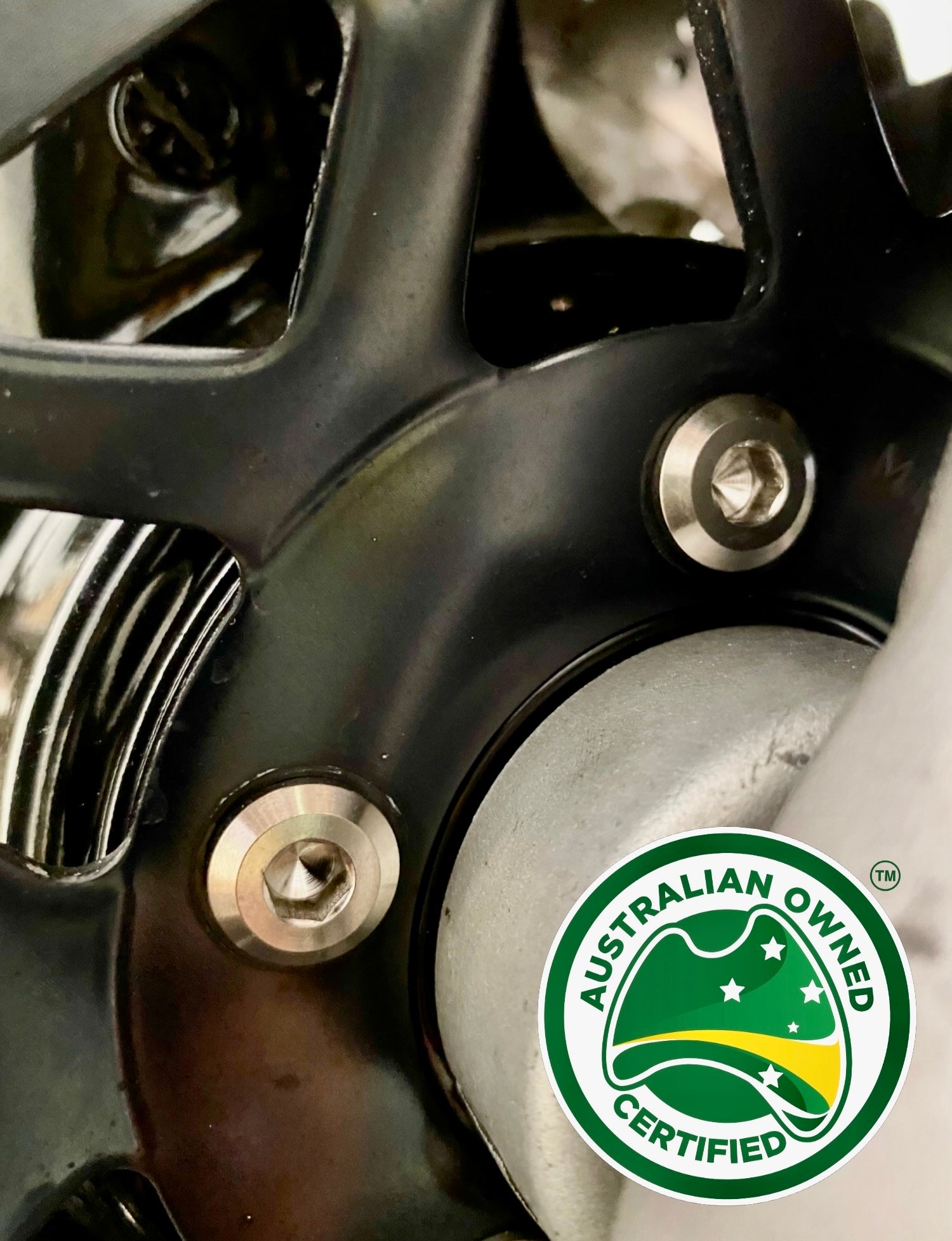 M8x30mm Kawasaki Titanium front brake disc bolts 3 pack