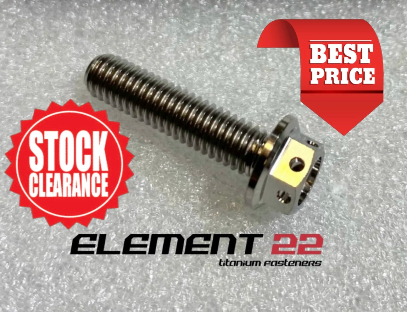 M6x30mm Race drilled small head flanged hex bolt