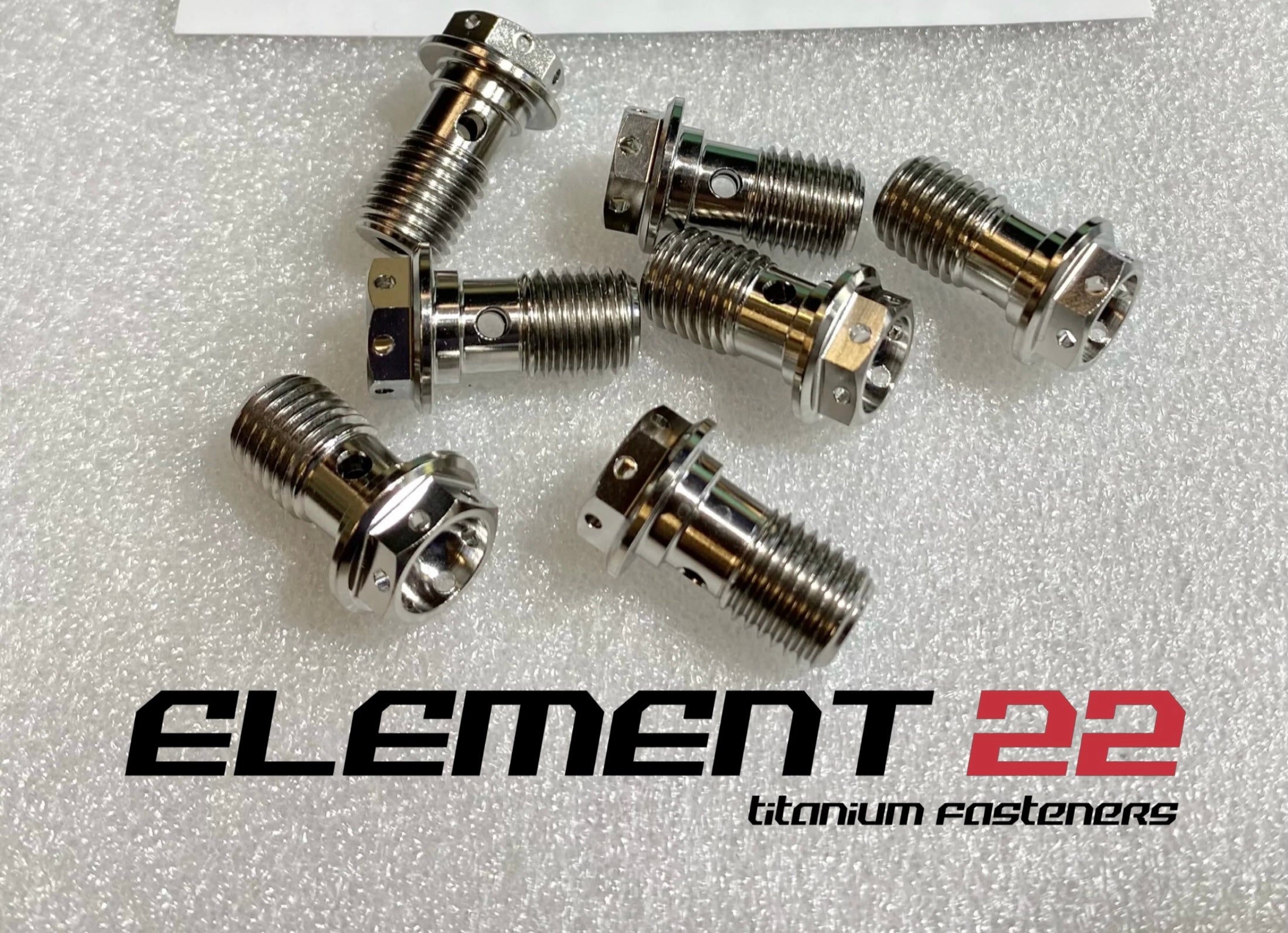 M10x1.25 Titanium Single Banjo Bolt Race Drilled