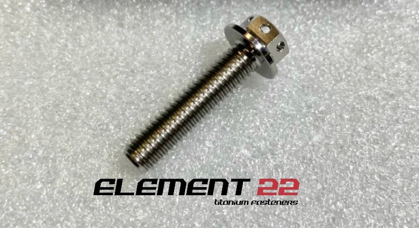 M6x20mm Race drilled small head flanged hex bolt