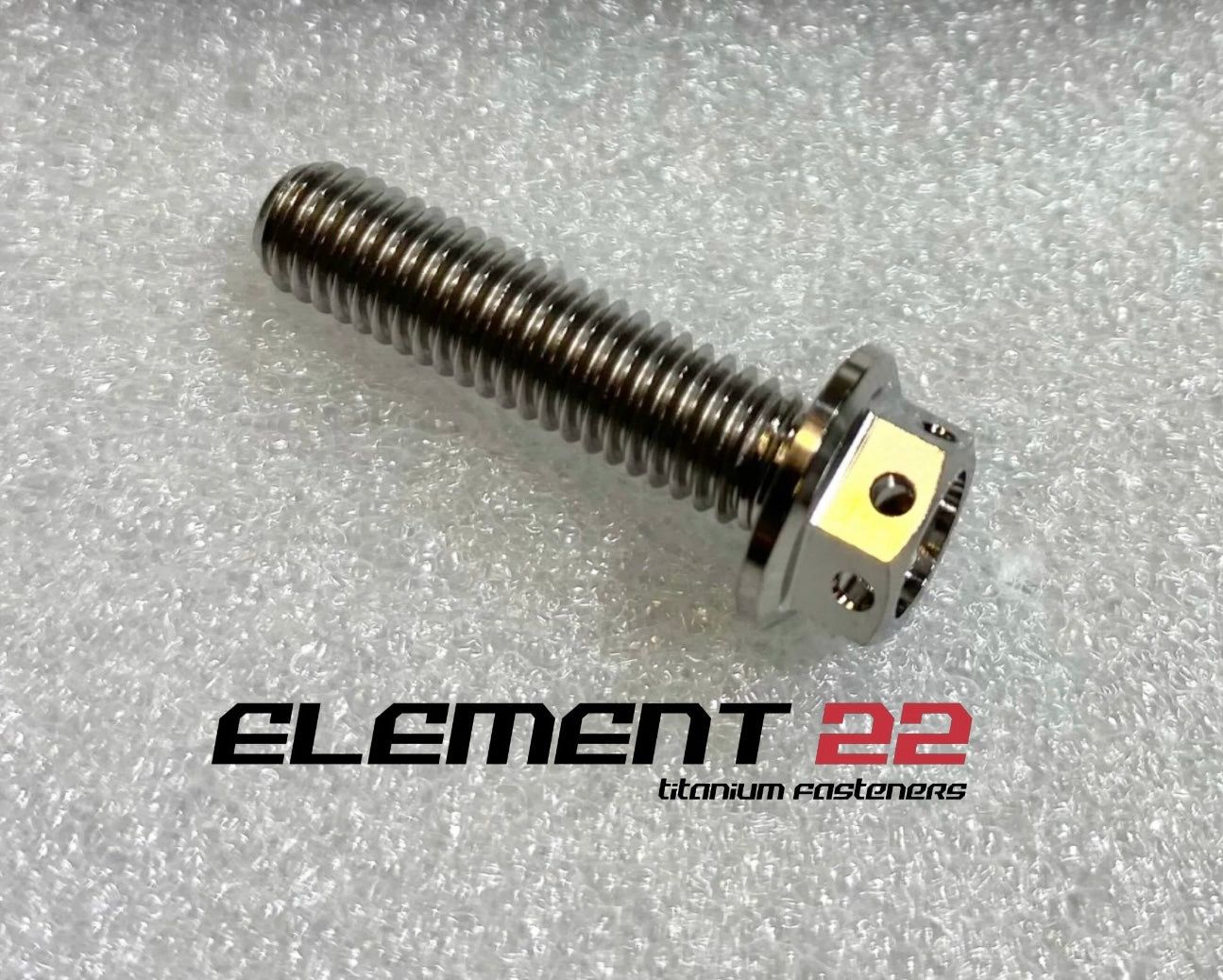 M6x25mm Race drilled small head flanged hex bolt