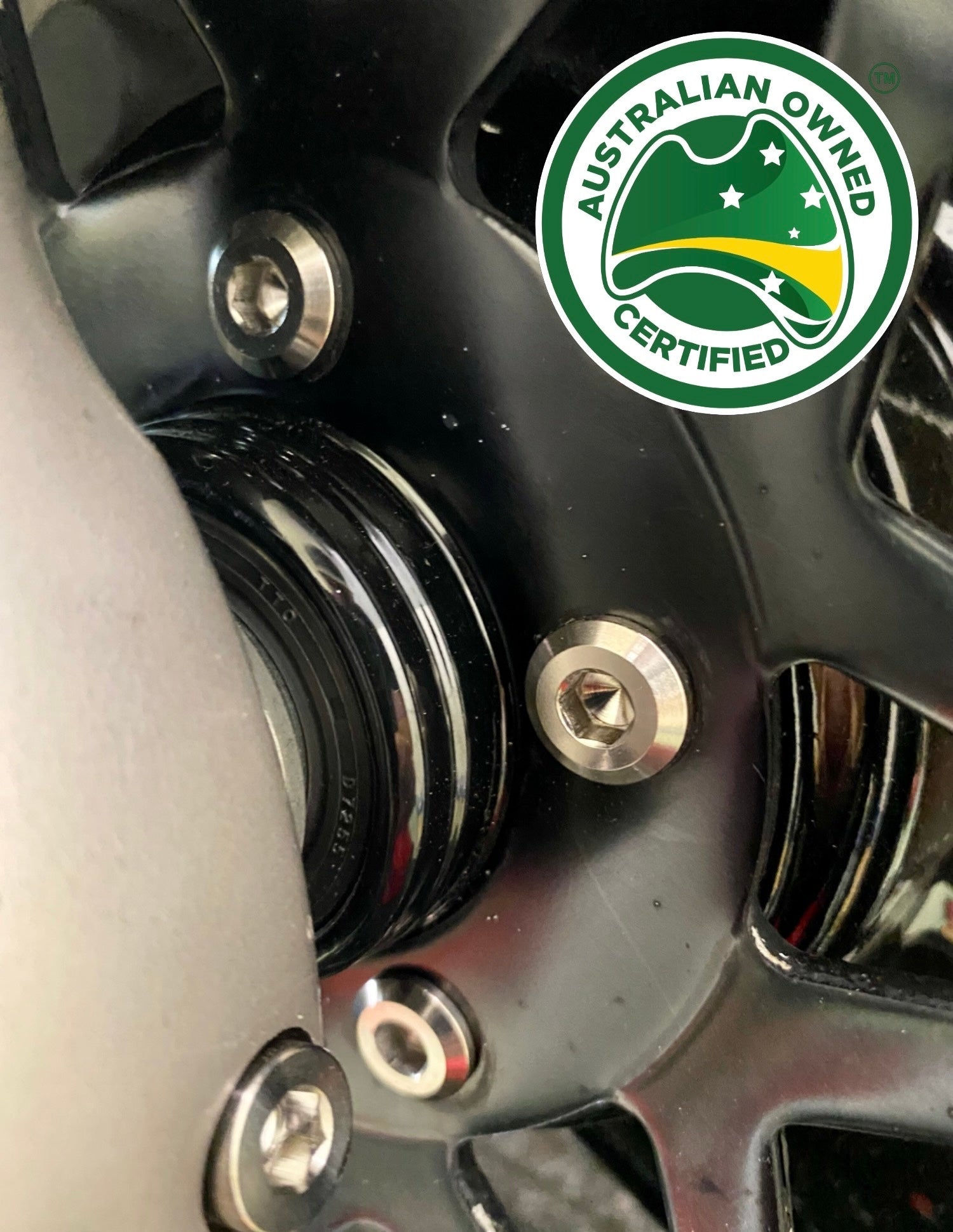 M8x30mm Kawasaki Titanium front brake disc bolts 4 pack