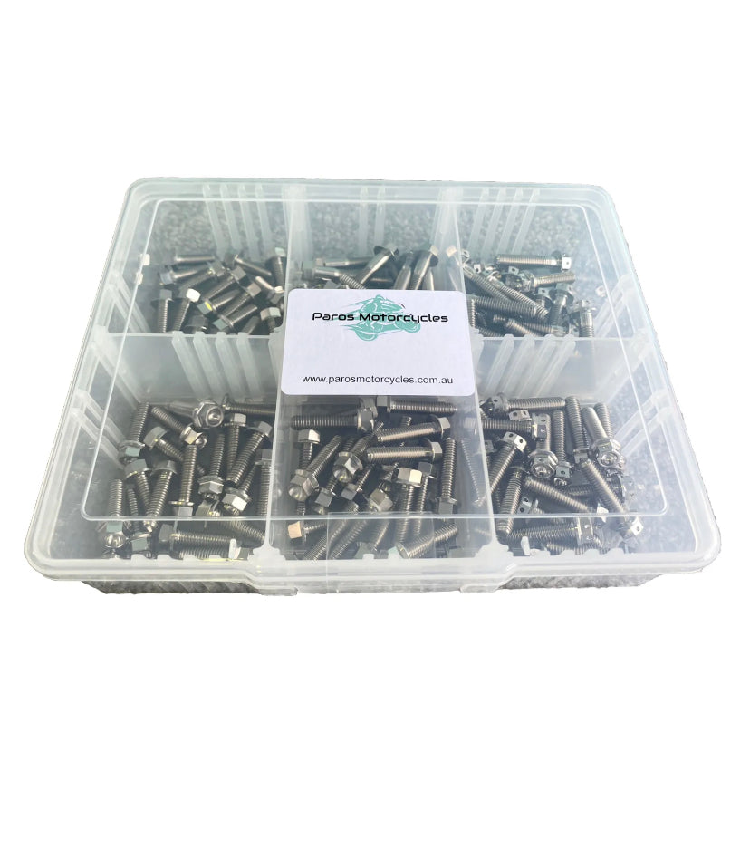 120pc Assorted M6 Titanium bolt kit