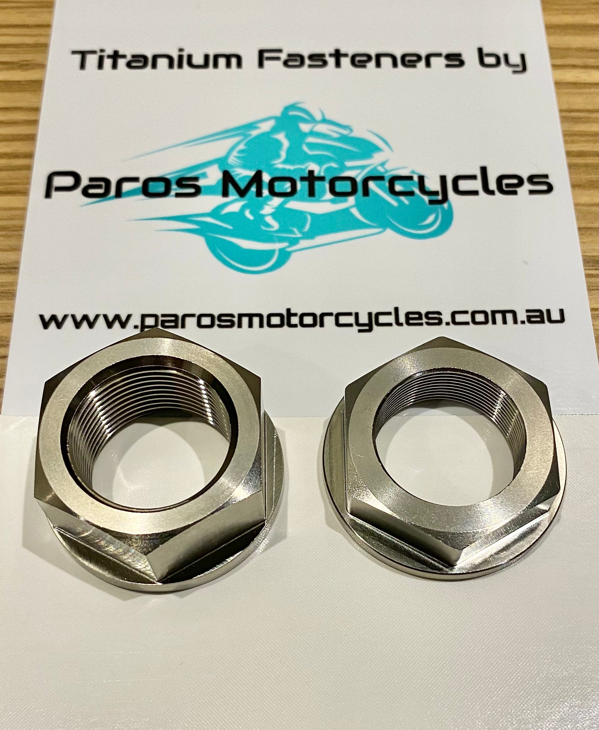 Yamaha YZF-R1 2015-2024 Titanium Axle Nut Kit