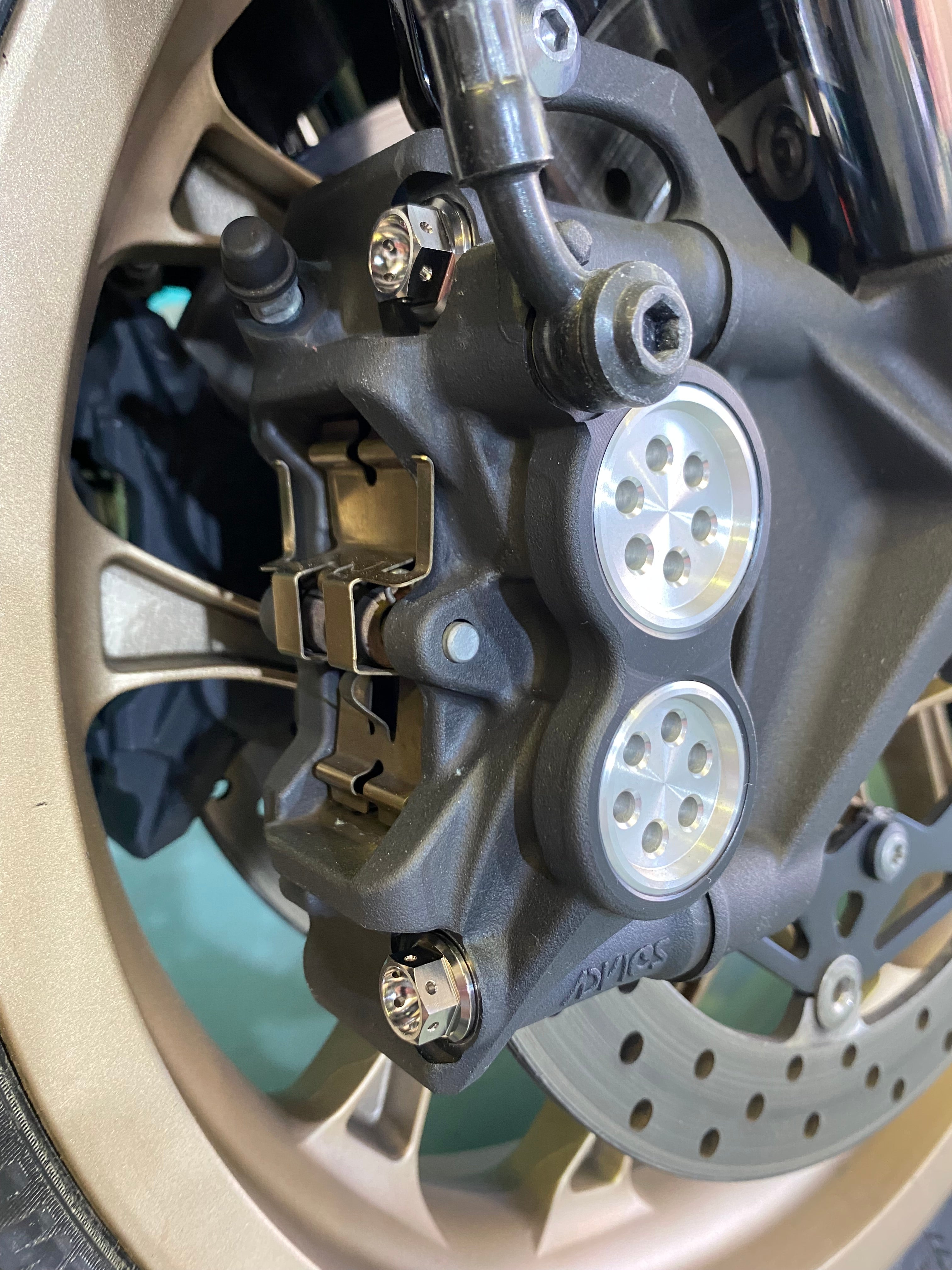 M10x70mm Race Drilled Front Brake Caliper Bolt Kit 4 Pack