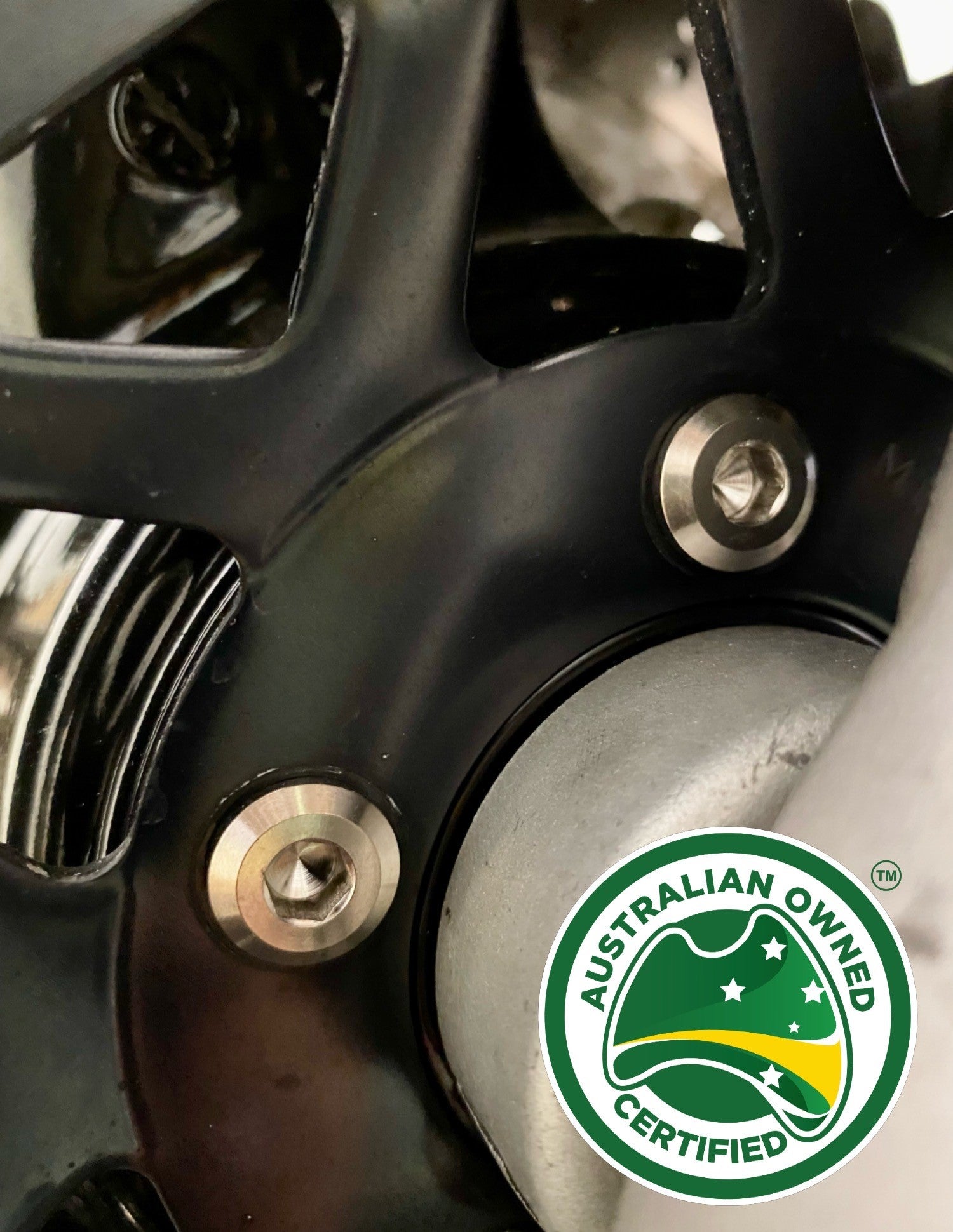 M8x30mm Kawasaki Titanium front brake disc bolts 5 pack