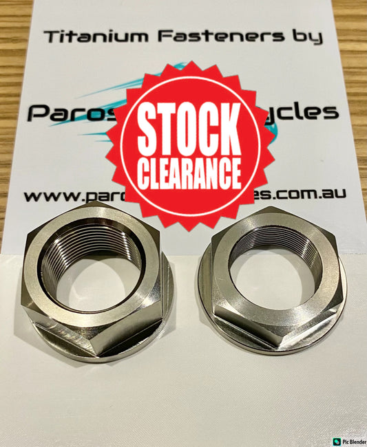 Yamaha YZF-R1 2015-2024 Titanium Axle Nut Kit