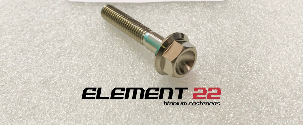 M6 Titanium Flange Head Bolts – Motorsport Grade, Drilled, 35mm Length