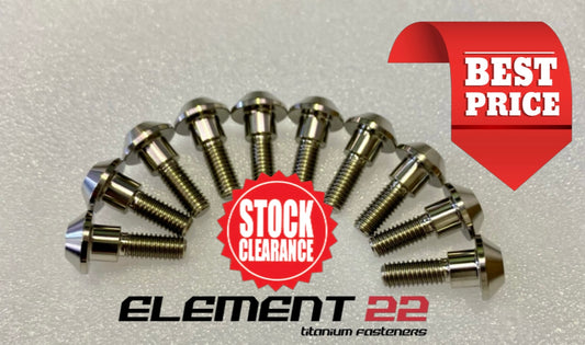 Yamaha Titanium front disc bolts M6X20mm 10 pack