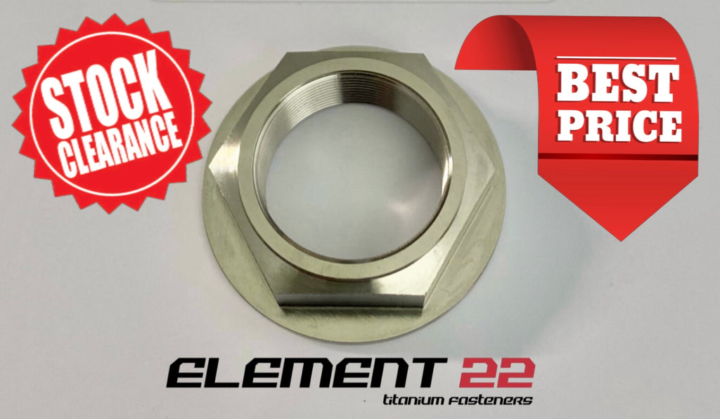 M25x1.00 titanium motorcycle top yok nut – Element 22 Titanium