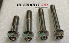 アクセサリー ELEMNT BOLT Titanium Engine Kit Kawasaki Ninja ZX-6R Flanged Hex Head Bolt